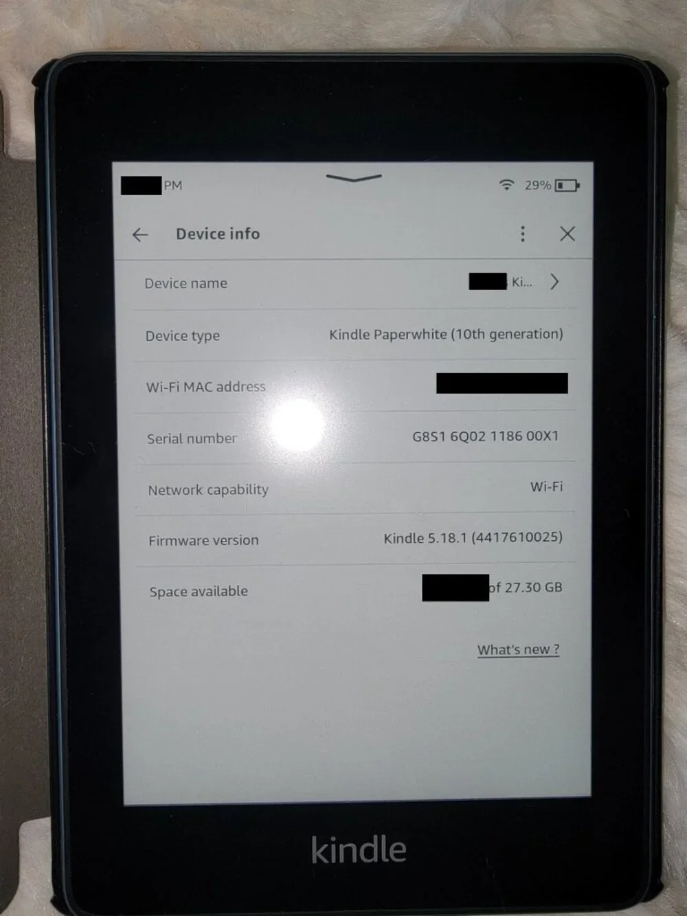Kindle Paperwhite 2018